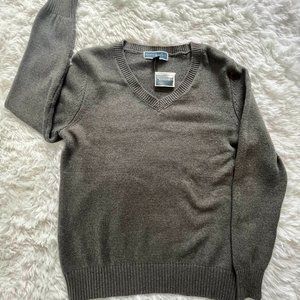 NWT Medium Mens Gray Karen Scott Vneck Sweater